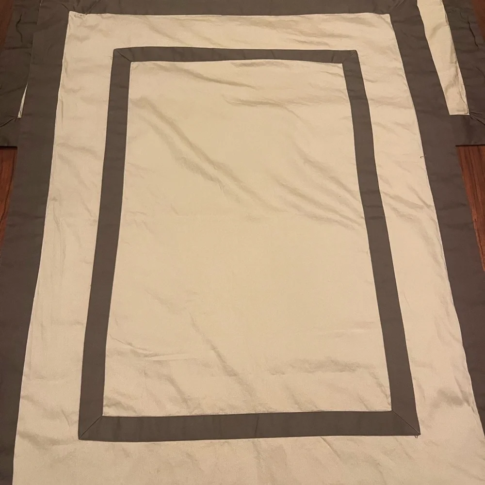 Restoration Hardware Brown and Cream pillow sham